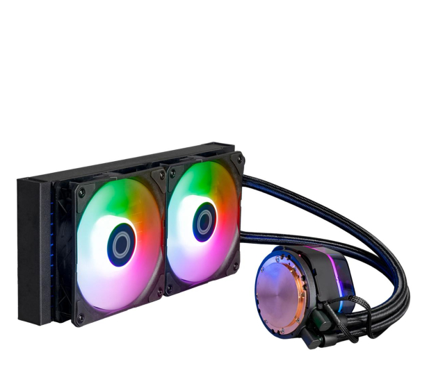 COOLER MASTER MasterLiquid 240 Atmos ARGB 2x120mm - 1194058 - zdjęcie 2